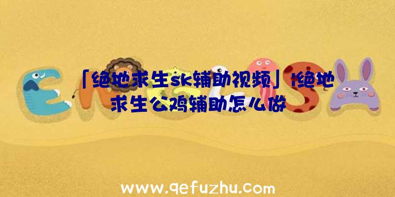 「绝地求生sk辅助视频」|绝地求生公鸡辅助怎么做